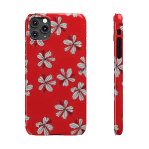 Red Sketchy Flower Case