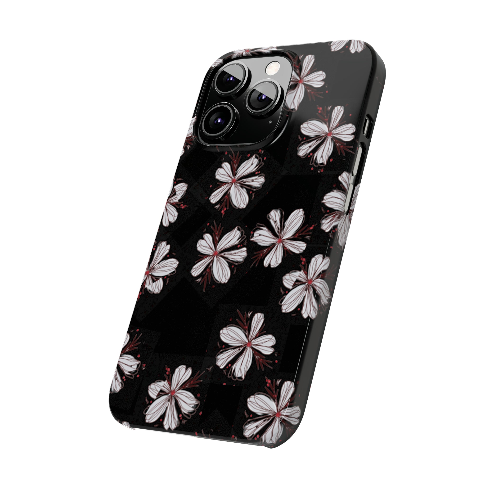 Sketchy Flower Black Case