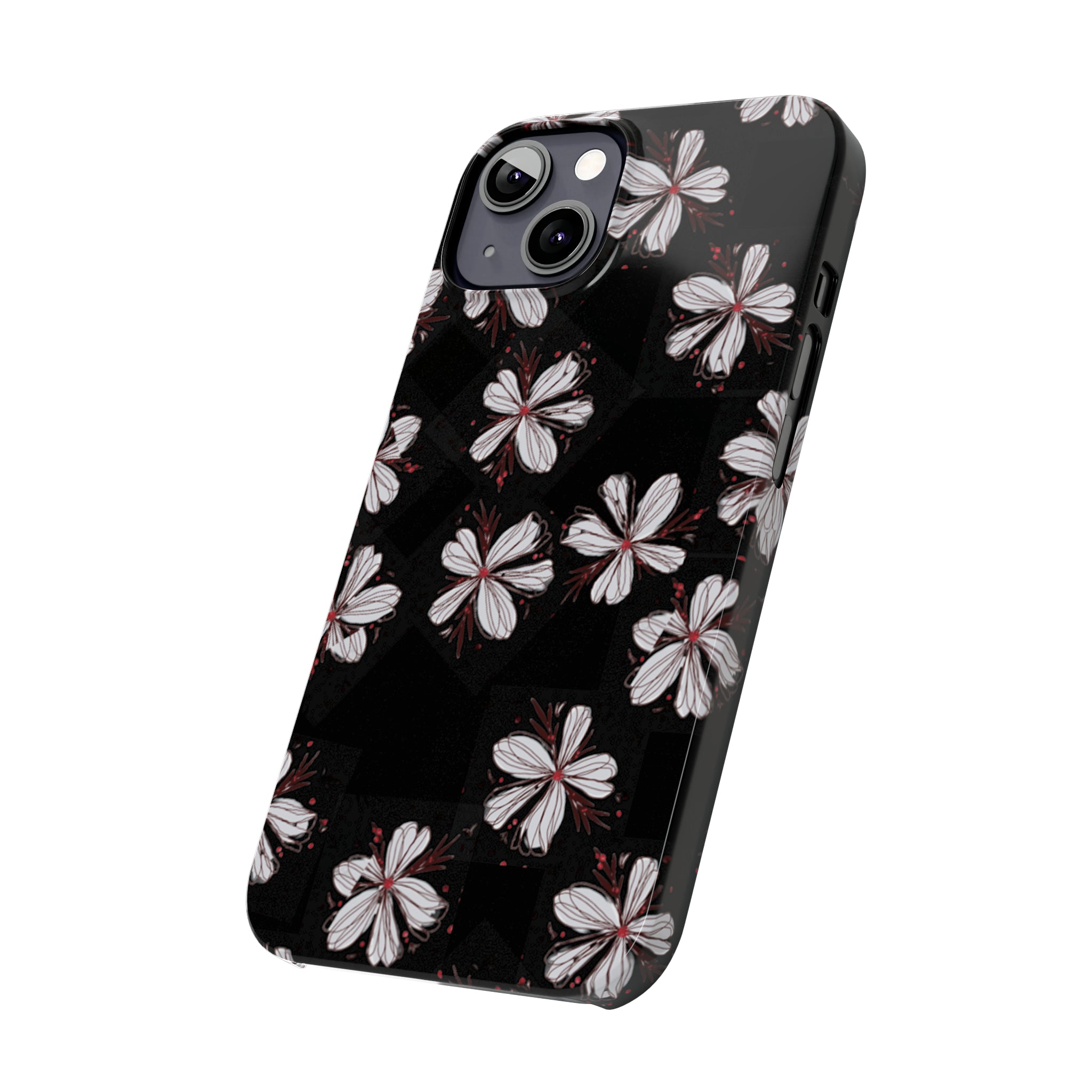 Sketchy Flower Black Case