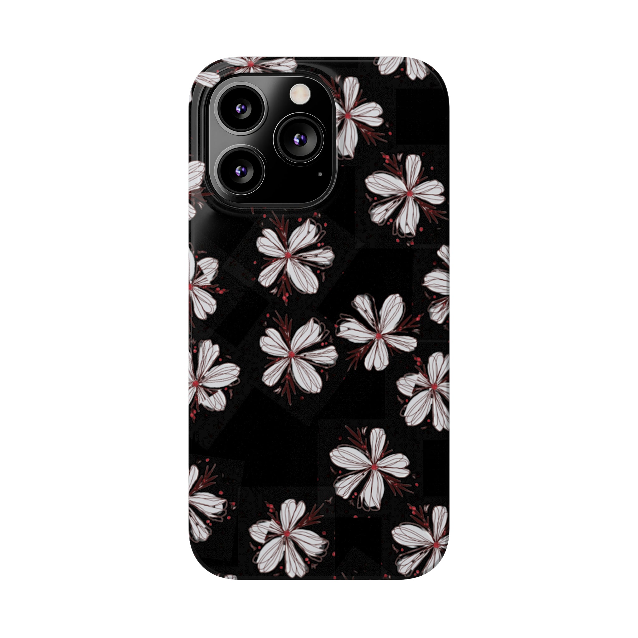 Sketchy Flower Black Case